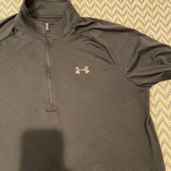 Men's Under Armour Tech Half-Zip Pullover -Large - HeatGear Loose Fit - Black - Picture 6 of 10